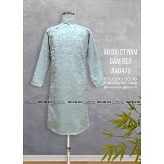 Áo Dài Cách Tân Nam Gấm ANG475
